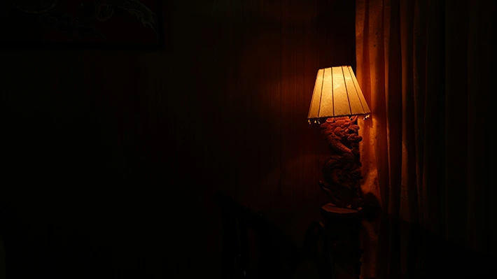 Inadequate room lighting