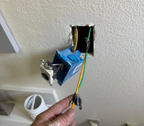 Bathroom outlet repair