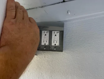 Outdoor outlet repair