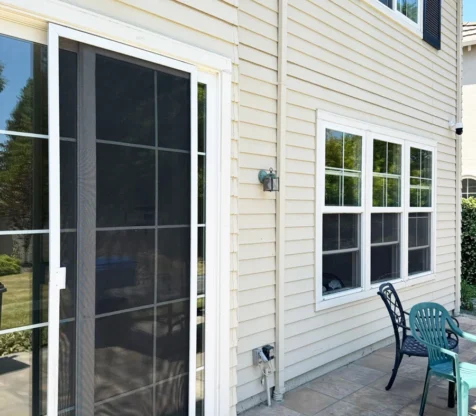 Wired security video camera installation